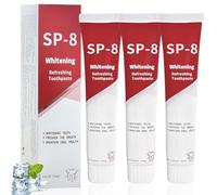 Toivize 3pcs SP-8 Pasta de Dientes Probiótica, sp8 Pasta de Dientes Blanqueadora con Probióticos, Dentífrico Blanqueador Ultra Whitening para Limpieza Profunda, Encías Saludables y Aliento Fresco