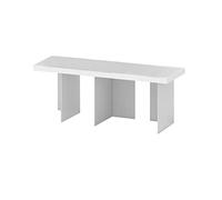 Tojo - Módulo de Montaje Plegable pequeño | Estante Extensible | estantería Independiente | MDF Revestido Blanco, ángulo de Aluminio | 80 x 28 x 26 cm