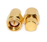 TOJOIN 2 piezas SMA macho de carga/terminación RF DC a 18GHZ Coaxial SMA Terminadores de carga Conector de equipo de prueba RF Adaptador de conector 50 Ohm 0.25W VSWR 1.3 estándar de MIL-C