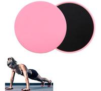 Tokaneit Discos de Deslizamiento,Deslizadores de Fitness,Deslizadores de Núcleo,Patines para el Hogar,Core Sliders de Ejercicio,Deslizadores de Ejercicio,Disco Deslizante de Doble Cara Rosa 2 Piezas