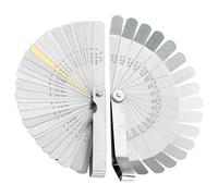 Tokaneit Galgas de Espesores Acero Inoxidable 2 Pezzi 32 Cuchillas y 16 Cuchillas Medidor de Espesor de Doble Escala,Herramienta de Medición de Espacios,para Válvulas,Guitarra,Bujía