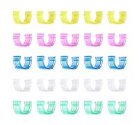 Tokaneit Nähspulen Kleine Clips,Colorido Clips de Soporte de Bobina,Abrazaderas Bobinas Hilo,Abrazadera de Carrete de Plástico,Porta de Canillas Protectores,Clips de Bobina de Costura 25 Piezas