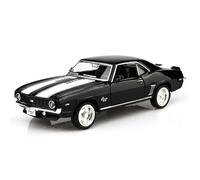 TOKAXI Chevrolet Camaro SS a escala 1/36 1969 modelos de coches fundidos a presión, vehículos de tracción hacia atrás, coches de juguete, regalos para niños y niñas