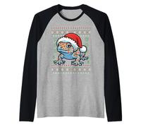Tokay Gecko Christmas Ugly Christmas Sweater Herpetology Camiseta Manga Raglan