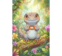 Tokay Gecko Journal - Cute Heart Hands Cover: Part of the Reptile & Amphibian Collection • Lined Notebook for Kids, Teens & Adults