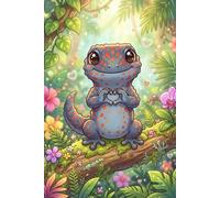 Tokay Gecko Journal: Cute Heart Hands Cover: Part of the Reptile & Amphibian Collection • Lined Notebook for Kids, Teens & Adults