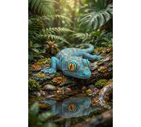 Tokay Gecko Journal - Natural Habitat Cover: Part of the Lizard Collection - Themed for Kids, Teens & Adults - with Unlined Pages