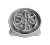 TOKAYIFE Comedero Perro antivoracidad 27.1cm Comida Lenta para Mascotas Cuenco antiregurgitación para Perros y Gatos Antideslizante Durable (L, Gris)
