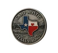Token de oración conmemorativa fuerte de Texas, colección de desafíos | Objeto de memoria espiritual única para la recolección de la casa de amigos de la familia y memoria personal