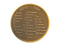 Token de práctica de código morse dorado para aficionados que aprenden señales telegráficas con construcción de hierro (oro)