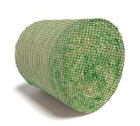 Tokenhigh Pacas de heno para caballos, red de heno redonda de alimentación lenta, comedero de heno sin nudos de 5 x 5 pies para ganado, red de heno grande que envuelve la bala de heno para ganado de