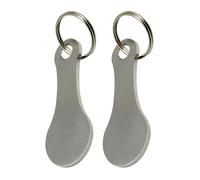 Tokens de carrito de compras - Monedas de llavero de aleación de aluminio de 2 cm, carrito de compras de metal portátil, accesorio duradero | Token reutilizable Para Supermercado Desbloquear