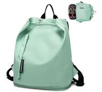 Tokeya Mochila Deportiva Hombre Mujer Mochila Gimnasio Impermeable con Compartimento Zapato y Bolsillo Húmedo, Pequeña Mochilas Piscina, Ligera Mochila Deporte para Natacion Fitness Playa, Verde