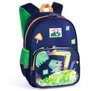 Tokeya Mochila Infantil para Niño Niña Pequeñas Mochila Escolar con Correa de Pecho Impermeable Mochilas Bebe Guarderia Preescolar, Lindo Excavadora Colegio Viaje Guardería para 2-6 Años, Azul Real