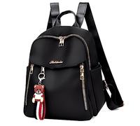 Tokeya Mochila Mujer Antirrobo Pequeña, Casual Bolso de Hombro Ligero impermeable Bandolera Mochilas Práctico Mochila Niñas Elegante para Todos los Díario, Viajes Cortos, Trabajo, Fin de Semana Negro