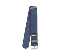 Tokicoo Correa de reloj de nailon tejido con hebilla de pasador en colores vivos y brillantes, 18 mm, 20 mm, 22 mm, estilo casual.,Azul marino,18 mm
