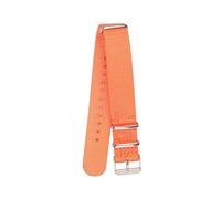 Tokicoo Correa de reloj de nailon tejido con hebilla de pasador en colores vivos y brillantes, 18 mm, 20 mm, 22 mm, estilo casual.,Naranja,18 mm