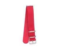 Tokicoo Correa de reloj de nailon tejido con hebilla de pasador en colores vivos y brillantes, 18 mm, 20 mm, 22 mm, estilo casual.,Rojo,20 mm