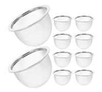 TOKIDNY 10 Infusores de Té de Acero Inoxidable, Filtro de Malla Fina 7 X 4,5 Cm, Colador Reutilizable para Hojas Sueltas, Cesta de Filtro para Tetera, Apto para Infusión Doméstica