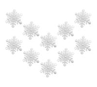 TOKIDNY 10 Parches Termoadhesivos Diseño de Copos de Nieve, Apliques para Ropa y Bolsos, Tamaño Compacto, Útiles para Decoración y Reparación en Prendas Infantiles