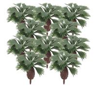 TOKIDNY 10 Piezas de Palmeras Miniatura de Plástico para Manualidades DIY, Representación de Árbol de Paisaje Diseño Realista y Artesanía Fina para Mesa de Arena