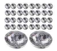 TOKIDNY 100 Botones para Tapicería de 20 MM Tachuelas Transparentes de Cristal para Cabecero de Sofá Decoración DIY para Muebles Accesorios para Manualidades y Renovación de Sofá Pack