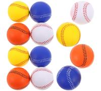 TOKIDNY 12 Piezas Balones de Entrenamiento de Béisbol y Sóftbol de Espuma PU Ligeras y Redondas para Mejorar Precisión y Resistencia en Espacios Interiores y Exteriores