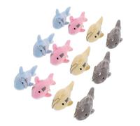 TOKIDNY 12 Piezas Conjunto de Llaveros de Peluche con Colgantes de Accesorios Suaves y Resistentes para Llaves de Coche y Mochilas para Regalos y Decoración de Fiestas Temáticas Marinas