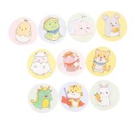 TOKIDNY 120 piezas Apósitos Adhesivos Redondos para Heridas Infantiles Diseño de Dibujos Animados Impermeables y Transpirables Curación Efectiva para Bebés y Parche Adhesivo Duradero para