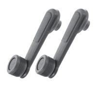 TOKIDNY 2 Manivelas para Ventana de Vehículo Manija Manual Gris para Elevalunas Accesorio Interior Compatible Varios Modelos Instalación Sencilla y Uso Cómodo para Automóvil