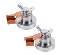 TOKIDNY 2 Piezas Abrazadera Magnética Ajustable para Soldadura de Pinza de Tierra Resistente al Calor con Soporte de Cobre para Uso Taller y Soldadura Industrial