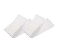 TOKIDNY 2 Piezas Brazaletes de Capitán de Fútbol en Blanco Ajustables, Manga de Fútbol Deportiva DIY para Personalizar, Banda Multiusos para Equipo y Entrenamientos