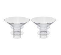 TOKIDNY 2 Piezas de Insertos de Brida de Silicona para Sacaleches, Kit de Inserción de Brida 13mm, Anti-desgaste y Aptos para Esterilización en Microondas