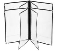TOKIDNY 2 piezas Portadocumentos Transparente PVC para Menús Carpeta de Anillas Duradera y Resistente de Unidades para Restaurantes y Cocina Funda Plastificada Fácil de Limpiar y Portátil