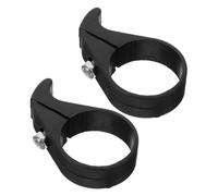 TOKIDNY 2 piezas Protector Cadena Bicicleta Estabilizador y Anticaída para Bicicletas Plegables y Deflector Cadena de Plástico Negro para Protección y Estabilidad