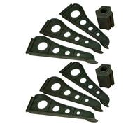 TOKIDNY 2 Piezas Soporte para Árbol de Navidad Artificial Base Grande Abs | Diseño Triangular Ajustable, Abrazadera Espiral, Patas Goma Antideslizante