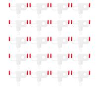 TOKIDNY 20 Piezas Poleas Verticales para Persianas Enrollables, Accesorios Plásticos para Cortinas, Rodillos para Riel de Cortina Rojo, Repuestos para Persianas Interiores y Estores