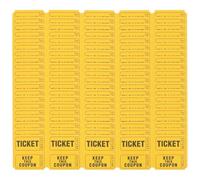 TOKIDNY 200 Boletos Rifa de Papel Amarillo para Sorteos y Juegos, Paquete de 200 Piezas, Adecuado para Fiestas y Actividades Variadas