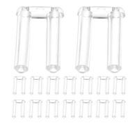 TOKIDNY 200 Piezas Fijadores de Lentes para Gafas sin Montura Sellos Resistentes al Agua y Sudor Herramientas de Reparación para Repuestos de Montura de Gafas