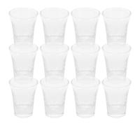 TOKIDNY 24 Copas de Comunión de Cristal Transparente 15 Ml Juego de Vasos Religiosos Reutilizables para Rituales Fiestas en Iglesia y Vasos de Viaje