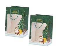 TOKIDNY 2piezas Bolsas De Navidad Diseño De Santa Claus Para Almacenamiento De Celebraciones Navideñas