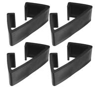 TOKIDNY 4 Clips Ajustables para Muebles de Patio de Ratán, Abrazaderas Negras para Sofá Seccional Diámetro Interior de 90 Mm, Sujetadores Resistentes para Conexión Segura de Muebles