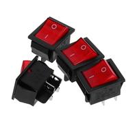 TOKIDNY 4 Interruptores de Palanca para Generador de Gasolina 2-8 Kw 4 Pines Resistente al Calor Impactos Interruptor Eléctrico de Parada de Motor para Uso Industrial y Mantenimiento