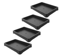 TOKIDNY 4 Piezas Bandeja Rectangular de Resina para Macetas de Vivero y Jardín, Fácil de Limpiar y Evita Derrames, Adecuado para Uso Interior y Base de Frigorífico