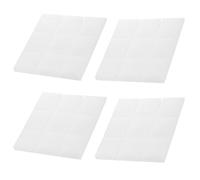 TOKIDNY 4 piezas Paneles Acústicos de Esponja Panel Insonorizante para Pared Cancelación de Ruido Absorción Sonora Fácil Instalación para Estudios Ktv Salas de Piano y Hogar Blanco