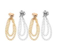 TOKIDNY 4 Piezas Pinzas Magnéticas de Metal con Cierre Seguro para Ropa Casual y Vacaciones, Solución Versátil para Hombres y Mujeres