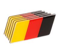TOKIDNY 5 Pegatinas Bandera Nacional para Coche Protección contra Rayaduras y Fácil Instalación, Hechas de Aleación de Aluminio para Decoración Exterior Automotriz
