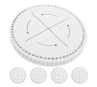 TOKIDNY 5 piezas Disco Redondo para Trenzar Pulseras Placa Kumihimo Reforzada y Portátil Herramienta Duradera para Hacer Manualidades con Hilos y Cuerdas