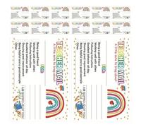 TOKIDNY 50 Tarjetas de Recompensa para Aula Papel Estucado Que Promueven Buen Comportamiento y Mentalidad Positiva Padres