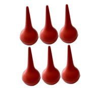 TOKIDNY 6 piezas Bulbos de Succión para Oídos y Nariz Limpiador Multifuncional Seguro para Bebés Removedor de Cera y Moco con Potente Succión Rojo para Limpieza Precisa y Eliminación de